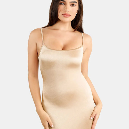 The Shapewear Dress Slip Shine Maxi