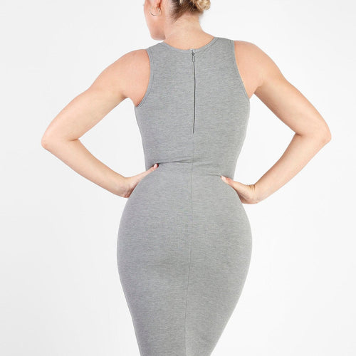 The Shapewear Dresses Crew Neck Sleeveless Midi