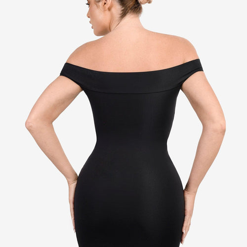 The Shapewear Dresses Crew Neck Sleeveless Midi