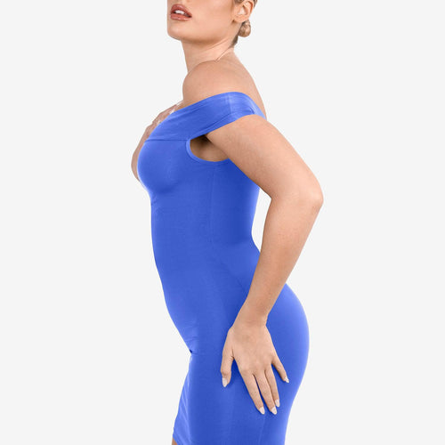 The Shapewear Dresses Crew Neck Sleeveless Midi