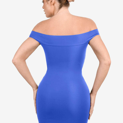 The Shapewear Dresses Crew Neck Sleeveless Midi