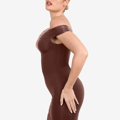 The Shapewear Dresses Crew Neck Sleeveless Midi