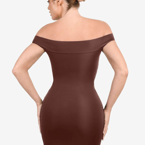 The Shapewear Dresses Crew Neck Sleeveless Midi