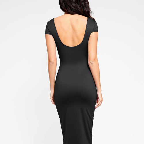 The Shapewear Dresses Workwear Square Neck Midi