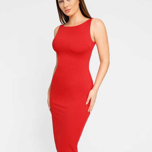 The Shapewear Dress Workwear Sleeveless Midi