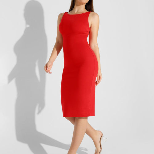 The Shapewear Dress Workwear Sleeveless Midi