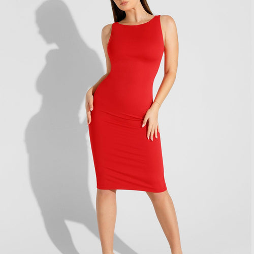 The Shapewear Dress Workwear Sleeveless Midi