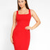 The Shapewear Dress Workwear Square Neck Sleeveless Midi