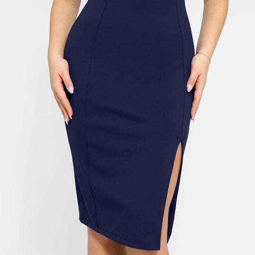 The Shapewear Dresses Workwear Square Neck Midi